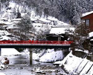 飛騨高山の冬。雪景色